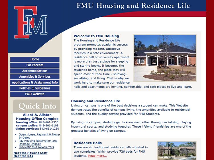 Francis Marion University Housing & Residence Life
